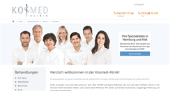 Desktop Screenshot of kosmed-klinik.de